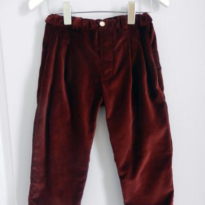 Pantalon en velours prune - 4 ans