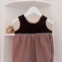 Duchesse or ange 246 a barboteuse bebe marron glace 12 mois brown rompers